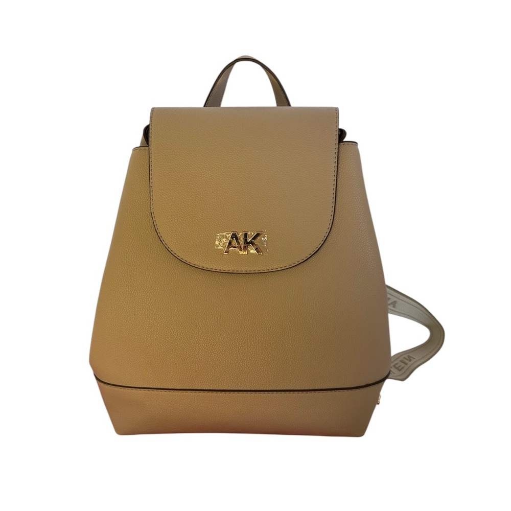 Anne Klein backpack womans Cream gold Casual Preppy Logo with pouch - Picture 1 of 9